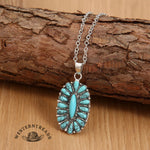 Vintage Exaggerated Turquoise Short Necklace