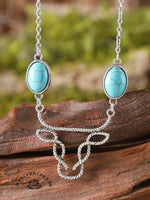 Turquoise Cow's Head Necklace