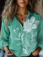 Flower Art Print T-shirt