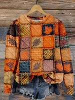 Thanksgiving Pumpkin Maple Leaf Casual Sweatshirt
