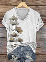 Women's V-neck Casual T-Shirt