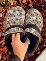 Paisley Print Clogs