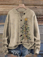 Retro Christmas Tree Casual Sweatshirt