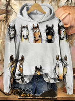 Funny Donkey Print Casual T-shirt