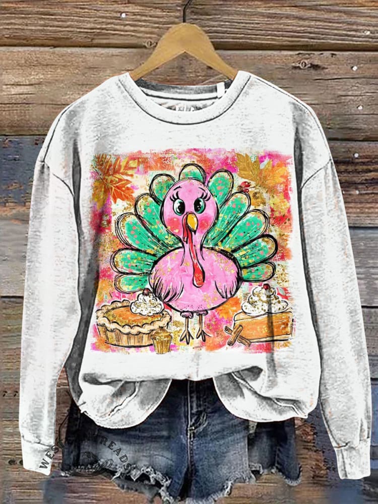 Funny Chicken Casual Cotton Sweatshirt