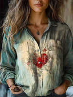 š„Limited Time Discountš„Vintage Heart Print T-shirt