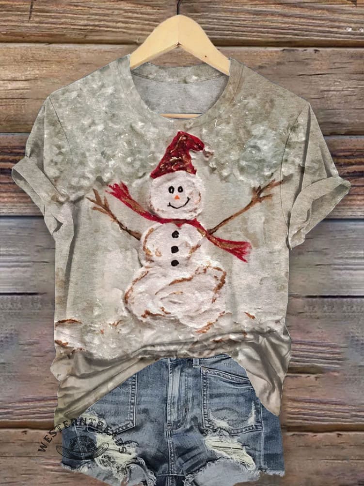 Vintage Christmas Art Print T-shirt