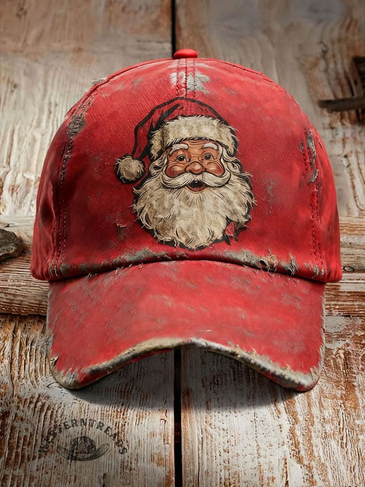 Vintage Christmas Art Print Hats