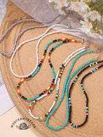 Bohemian Colorful Beaded Necklace Set
