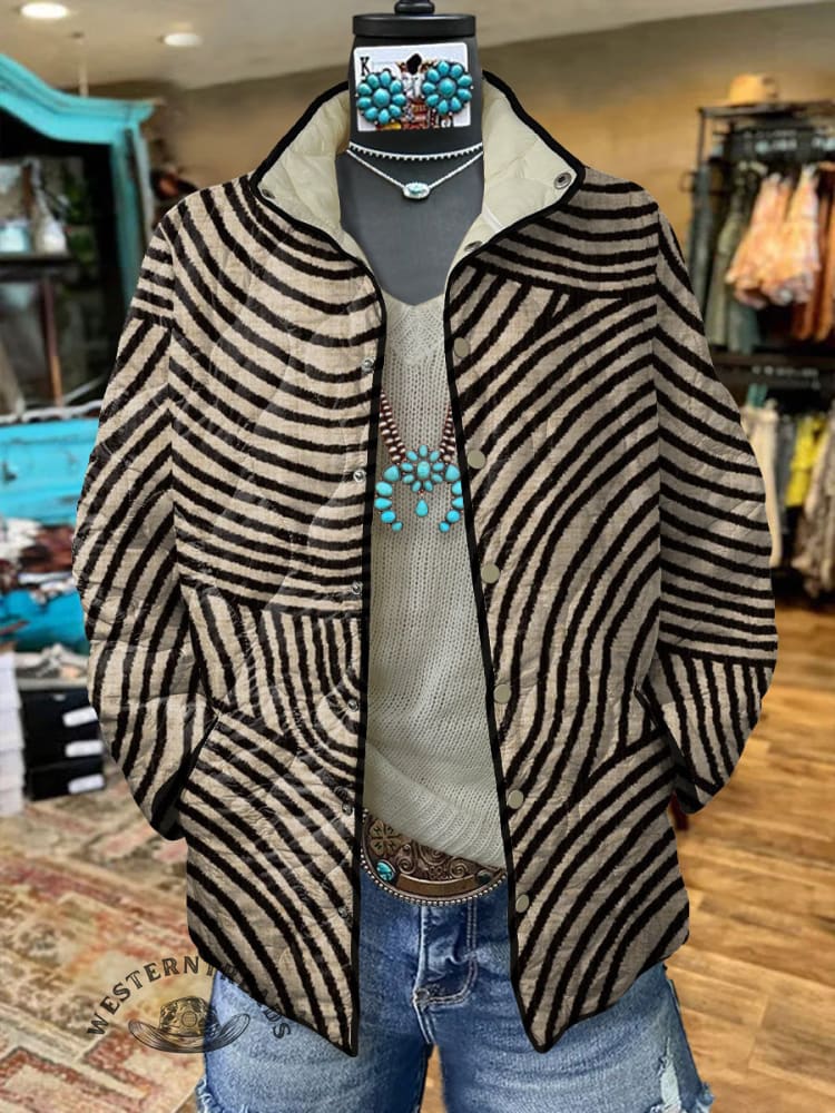 🔥Hot Sale🔥Vintage Hand Drawn Circle Line Print CasualSweatshirt