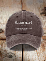Horse Girl Printed Unisex Hat