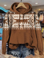 Aztek Print Casual Short Sleeve Top