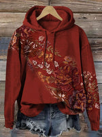 Vintage Printed Casual Sweatshirt