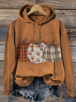 Autumn Pumpkin Casual Cotton Sweatshirt