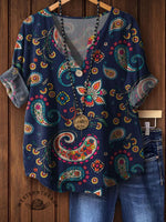 Vintage Paisley Prints Casual Shirt