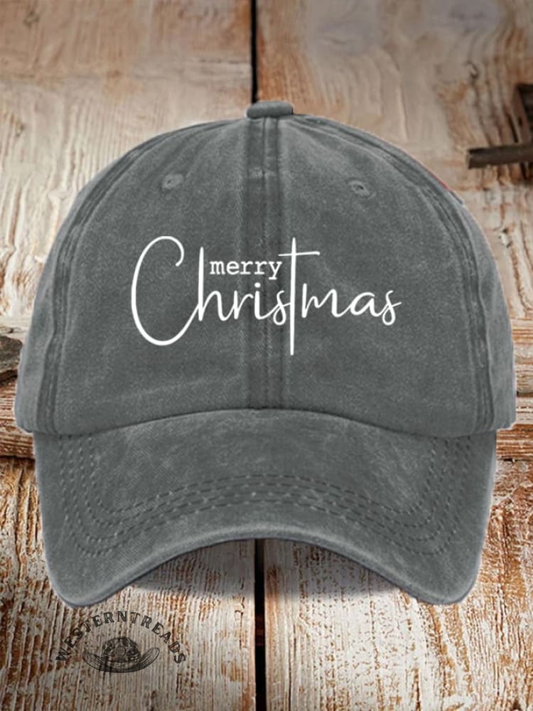 UnisexMerry ChristmasPrint Baseball Cap