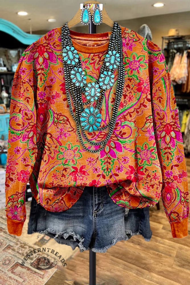 Classic Graphic Print Sweatshirt