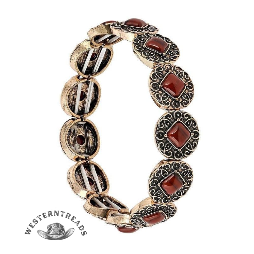 Turquoise vintage ethnic style light-weight bracelet