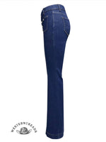 Women's High Waist Straight Jeans Pants