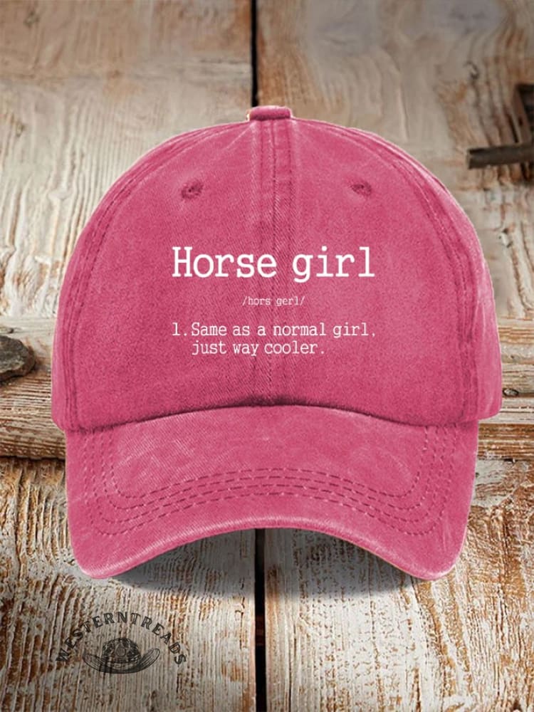 Horse Girl Printed Unisex Hat