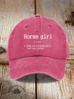 Horse Girl Printed Unisex Hat