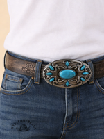 Vintage Engraved Sapphire Belt