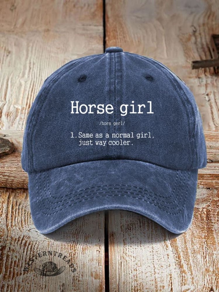 Horse Girl Printed Unisex Hat
