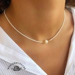 Very popular ✨Freshwater Pearl Colored Beads Necklace