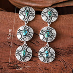 Vintage Ethnic Turquoise Earrings