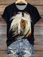 Horse Art Print T-shirt