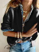 Women's Solid Color Casual Pullover Sweater