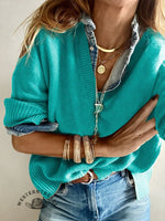 Women's Solid Color Casual Pullover Sweater