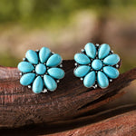 Turquoise Flower Earrings