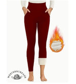 Women's High Waist Fleece Lined Leggings pants