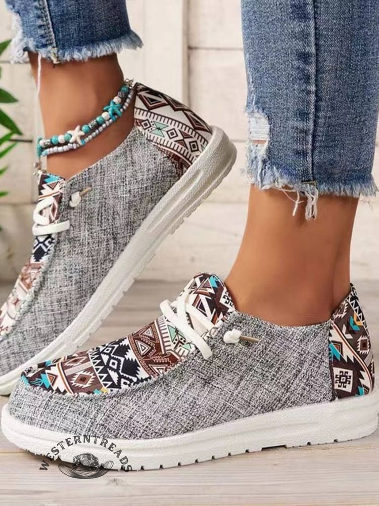 Tribal Pattern Canvas Shoes