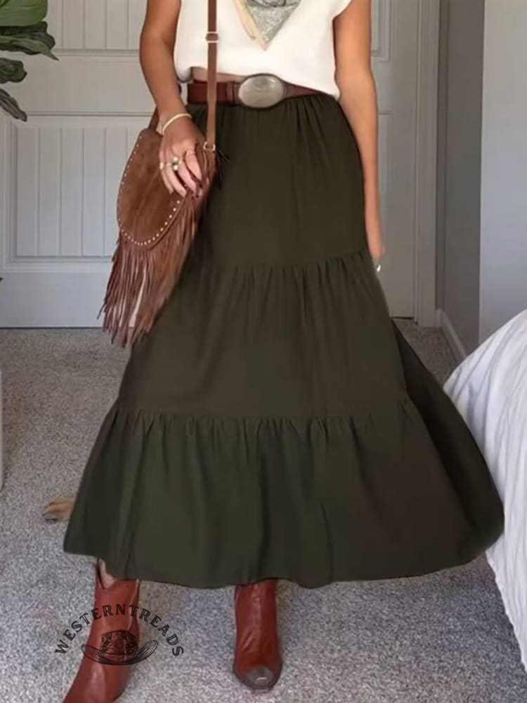 Women's Retro Pleated Skirt