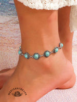 Vintage Turquoise Accessories Anklet