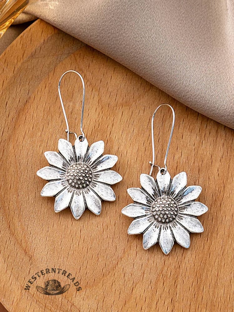 Retro Sunflower Women's Earrings