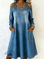 Women's Casual Denim Dress