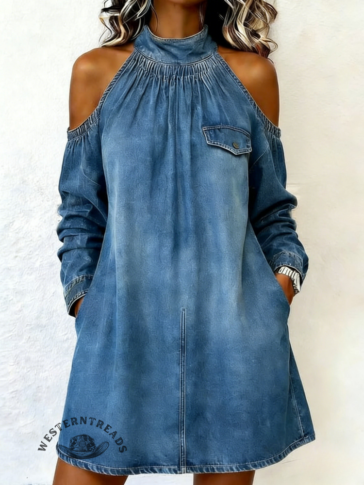 Women's Casual Denim Dress