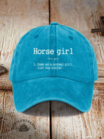Horse Girl Printed Unisex Hat