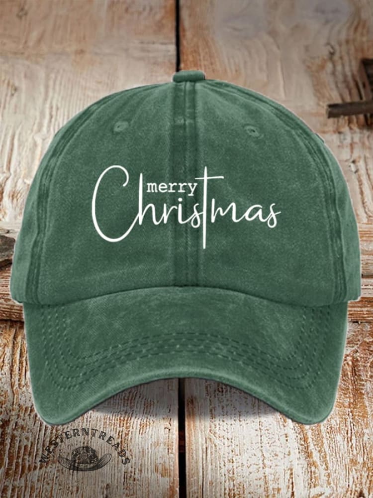 UnisexMerry ChristmasPrint Baseball Cap