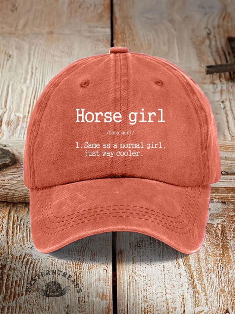 Horse Girl Printed Unisex Hat