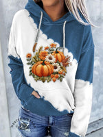 Women's Casual Autumn Pumpkin Retro Sweatshirt