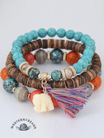 Beaded Boho Tassel Bracelet