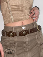 Western Cowboy Vintage Rivet Belt