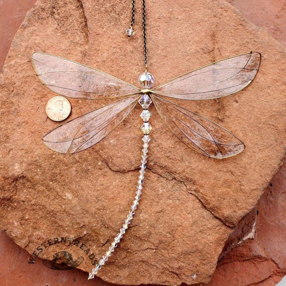 Dragonfly Charmful Rainbow Maker Window Balcony Hanging Decor Christmas Gifts