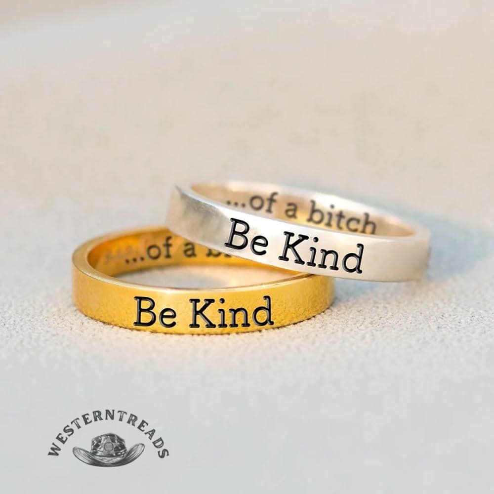 Be Kind...Of A Bi♥︎ch s925 sterling silver Ring
