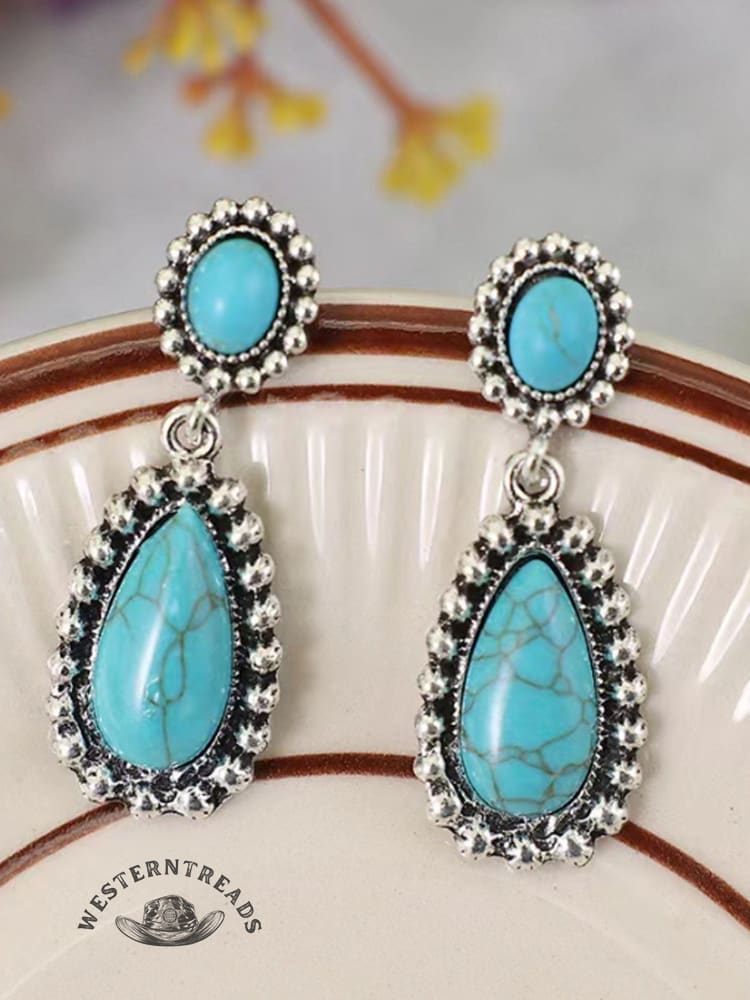 Women's Western Turquoise Earrings