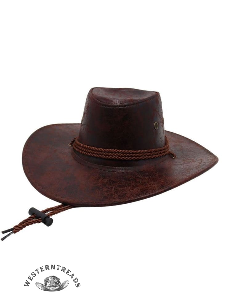 Western Cowboy Visor Drawstring Jazz Hat